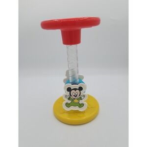 Vintage 1990 Disney Mickey Mouse Donald Duck Flip N Twirl Baby Rattle‎ Toy